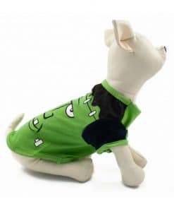 Ropa de Hallloween para perros pequeños Camiseta frankenstein