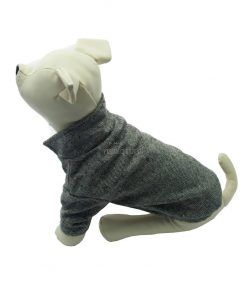 Abrigo Gris Elegante  perros pequeños Dos Botones Ropa Perros Invierno Otoño (4)