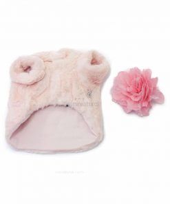 Abrigo Pelo Rosa Flor Rosa Ropa Perros Invierno