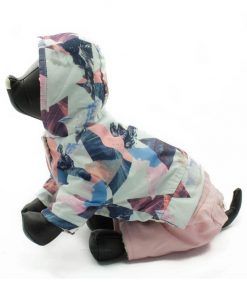 Abrigo Perro Nieve Forro Borrego Rosa Capucha Estampado Ropa Perros Invierno (2)