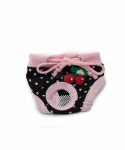 Bragas Perra Underwear Rosa Negra Lunares Cerezas Ropa Perros (2)