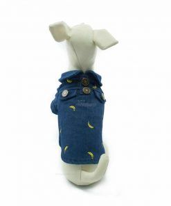 Camisa Vaquera Estampado Bananas Ropa Perros Primavera (2)