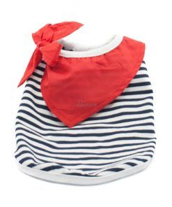 Camiseta Perro Marinera Rayas Negras Blanca Pañuelo Rojo Ropa Perros Verano (1)
