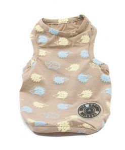 Camiseta Perro Marron Dibujo Erizo Playa Ropa Perros Verano (2)