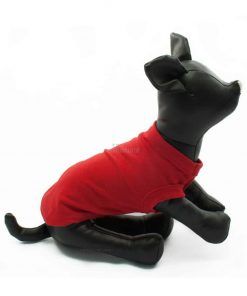 Camiseta Perro Roja Mangas Asisa Ropa Perros Verano Primavera (1)