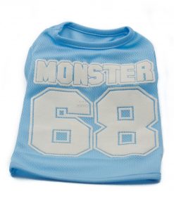 Camiseta Perros Azul Futbol Americano Letras Blancas Ropa Perros Verano (2)
