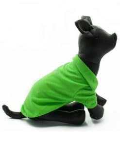 Camiseta Perros Polo Verde Cuello Botones Blancos Ropa Perros Verano Primavera (1)