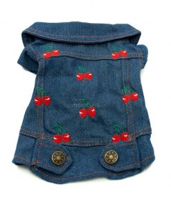 Chaqueta Vaquera Azul Perra Cerezas Ropa Perros Primavera (2)