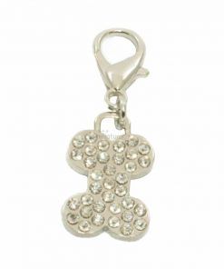 Colgante Para Collar Hueso Blanco Brillantes