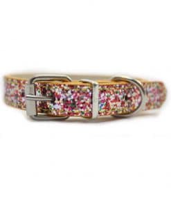 collar para perros con estilo multicolor brillantina perros pequeños