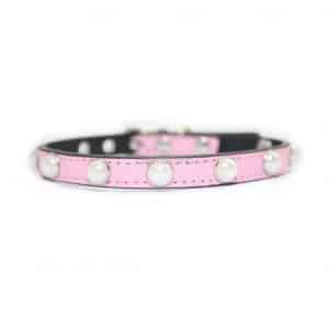 collar para perros rosa