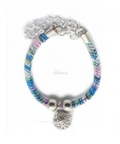 Collar Perro Esfera Metalica Pequeña Colores Azules