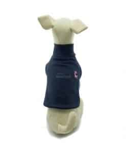Jersey Elegante Cuello Alto Azul Mangas Camisa Rayas Ropa Perros (5)