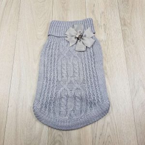 ALT Jersey rosa con lazo y pedreria para perras caniche toy