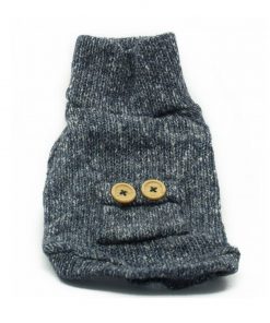 Jersey Punto Azul Cuello Alto Ropa Perros Invierno (2)