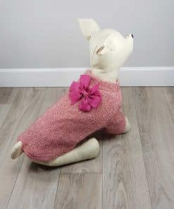 ALT sueter rosa para perros pequeños jersey de punto para perritas