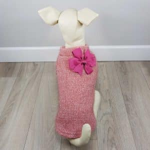 ALT sueter rosa para perros pequeños jersey de punto para perritas