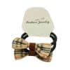 Lazos Perro Cuadros Imitacion Burberry Marron Par lazos para pelo