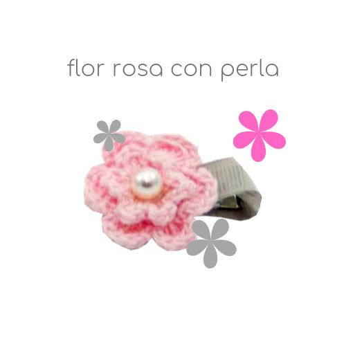 Lazos para Yorkshire - Kit Rosa Plata 3 ALT lazos para yorkshire adorno flor rosa con perla