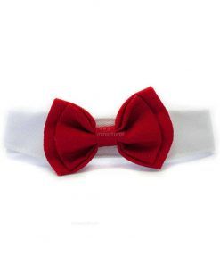 Pajarita Perro Roja Ceremonia Cuello Camisa