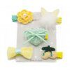 Set Ganchito Pelo Perro Amarillo Verde Blanco Ropa Perros