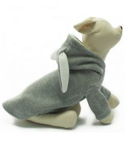 Sudadera Conejito Gris Ropa Perro Primavera (4)