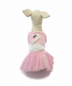 Vestido Rosa Perra Cisne Blanco Falda Tutu Primavera Verano (3)